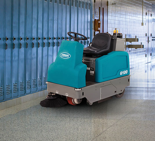 6100 Sub-Compact Battery Ride-On Floor Sweeper alt 12