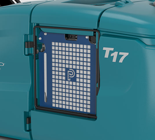 T17 Lavadora de pisos de operação a bordo à bateria alt 6